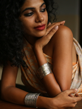 Mira Multi-layered Cuff (Brass Silver)