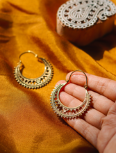 Naksh Hoop Earrings (Brass)