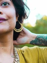 Naksh Hoop Earrings (Brass)
