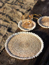 Banana Fibre Placemats with Cowrie Shells
