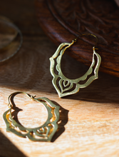 Moksha Tribal Motif Earrings (Brass)